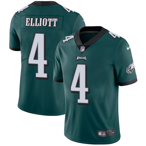Nike Eagles #4 Jake Elliott Midnight Green Team Color Youth Stitched NFL Vapor Untouchable Limited Jersey